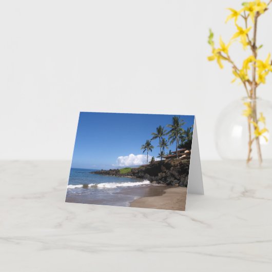 Het Strand van Maui Kaart (Gele Bloem)