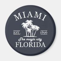 Het strand van Miami City in Florida