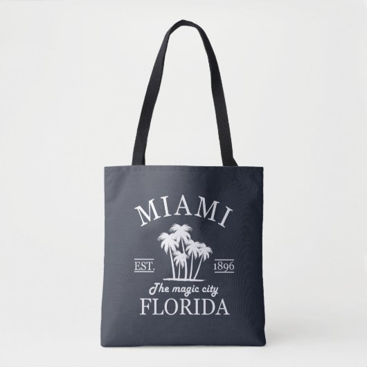 Het strand van Miami City in Florida Tote Bag (Voorkant)