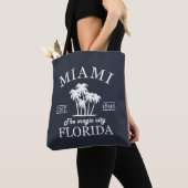 Het strand van Miami City in Florida Tote Bag (Dichtbij)