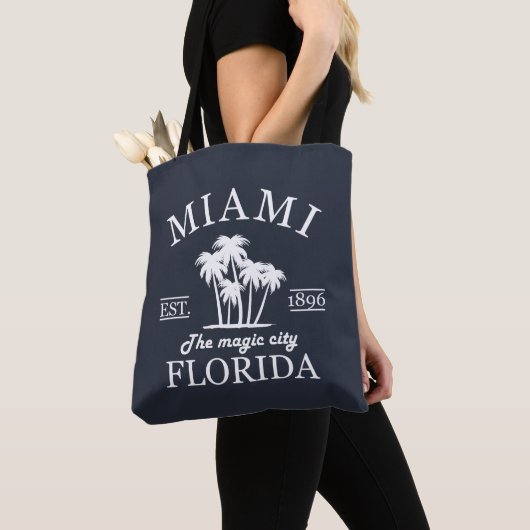 Het strand van Miami City in Florida Tote Bag (Dichtbij)
