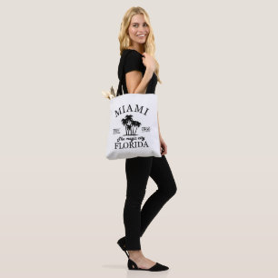 Het strand van Miami City in Florida Tote Bag