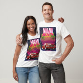 het strand van miami , florida 80 jaar oud poster t-shirt (Unisex)