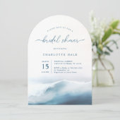 Het strand van Modern Ocean Vrijgezellenfeest Kaart (Staand voorkant)