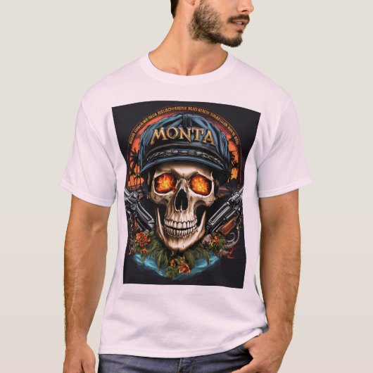 "Het strand van Monta" T-shirt (Voorkant)