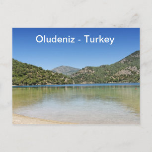 Het strand van Oludeniz in Turkije Briefkaart
