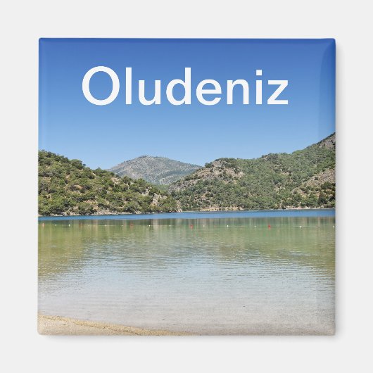 Het strand van Oludeniz in Turkije Magneet (Voorkant)