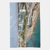 Het strand van Paphos SODAP en het Amavi Hotel Theedoek (Verticaal)