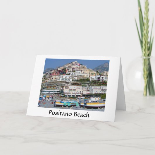 Het Strand van Positano Kaart (Voorkant)