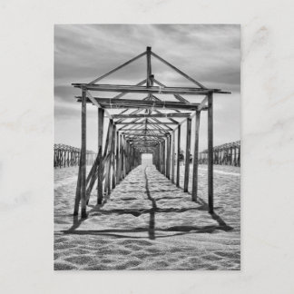 Het strand van Povoa de Varzim in Portugal Briefkaart