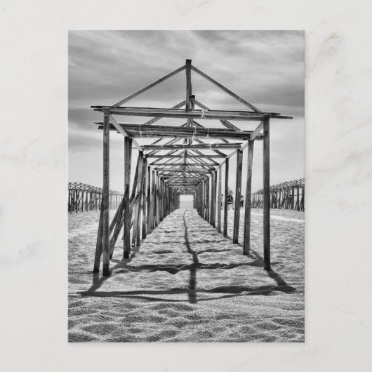 Het strand van Povoa de Varzim in Portugal Briefkaart (Voorkant)