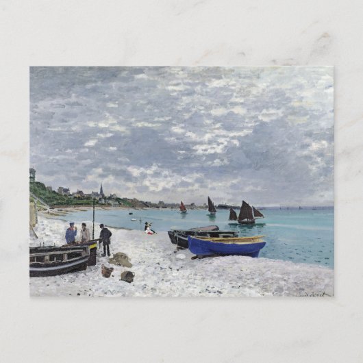 Het strand van Sainte-Adresse - Claude Monet Briefkaart (Voorkant)