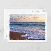 Het strand van Saturated Florida op zonsopgang Briefkaart (Voorkant / Achterkant)
