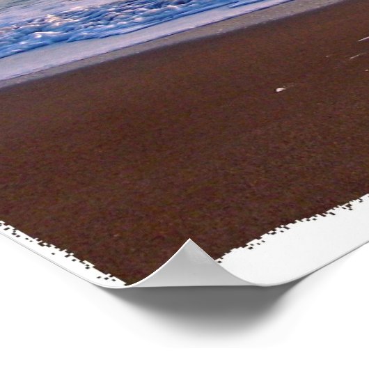 Het strand van Saturated Florida op zonsopgang Poster (Hoek)