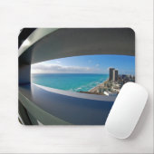 Het strand van Zuid-Florida uitzicht. Muismat (Met muis)