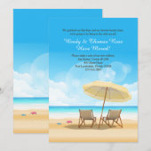 Het strand wacht op Mededeling van verhuizing Aankondiging (Voorkant / Achterkant)