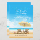 Het strand wacht op uitnodiging (Voorkant / Achterkant)