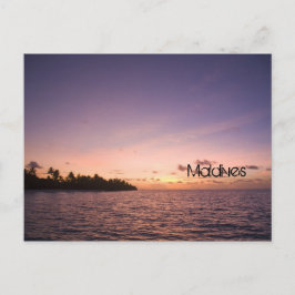 Het strandbriefkaart van de Maldiven Briefkaart