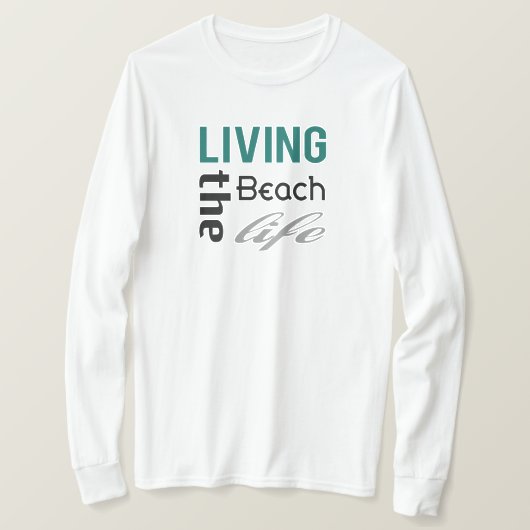 Het strandleven leiden t-shirt (Design voorkant)