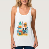 Het strandleven tanktop (Voorkant)