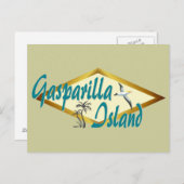 Het strandontwerp van Gasparilla Island Florida Briefkaart (Voorkant / Achterkant)