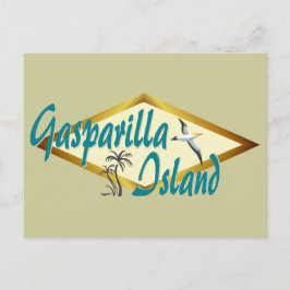 Het strandontwerp van Gasparilla Island Florida Briefkaart