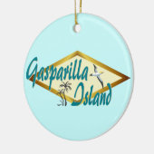 Het strandontwerp van Gasparilla Island Florida Keramisch Ornament (Links)