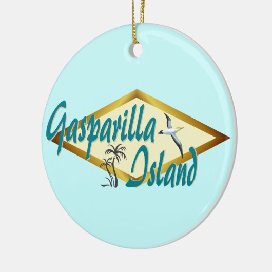 Het strandontwerp van Gasparilla Island Florida Keramisch Ornament (Links)