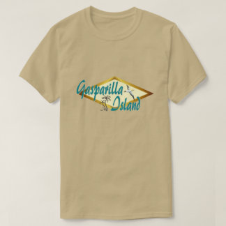 Het strandontwerp van Gasparilla Island Florida T-shirt