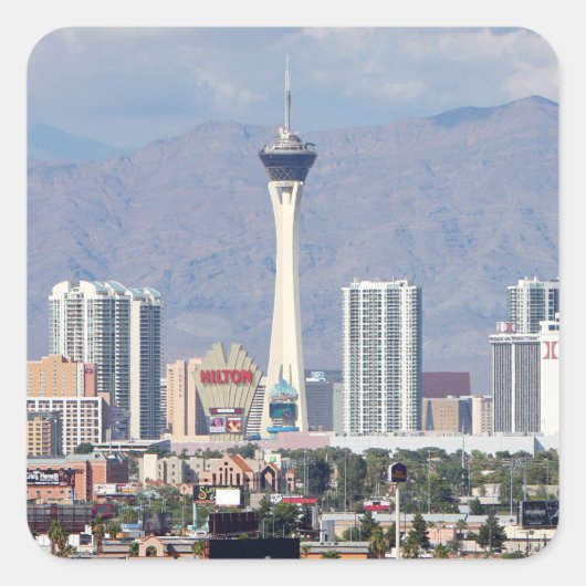 Het Strat Hotel en Casino Las vegas Stickers (Voorkant)