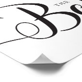 Het streepjesteken. Drinken Poster voor buitenland (Hoek)