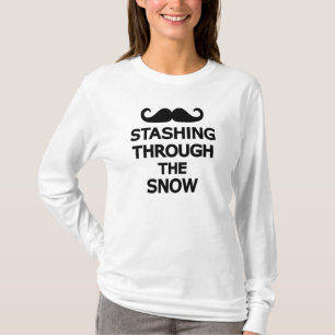 Het strelen door de sneeuw t-shirt