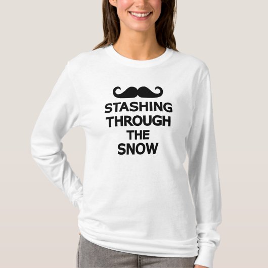 Het strelen door de sneeuw t-shirt (Voorkant)