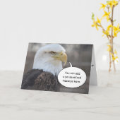 Het strenge Kale Wenskaart van Eagle Kaart (Gele Bloem)