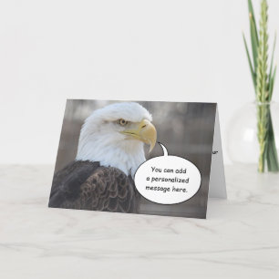 Het strenge Kale Wenskaart van Eagle Kaart