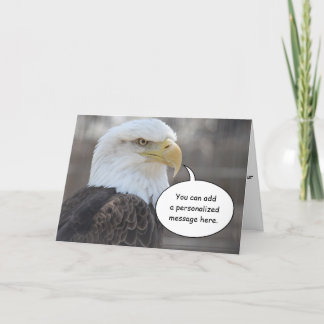 Het strenge Kale Wenskaart van Eagle Kaart
