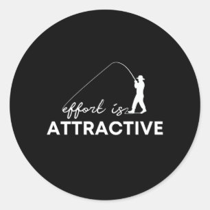 Het streven naar aantrekkelijk Shirt Vist de visse Ronde Sticker