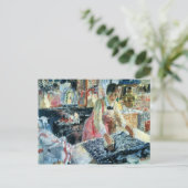 Het Strijken van de vrouw, 1912 Briefkaart (Staand voorkant)