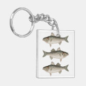 Het Striped Bass Vist avontuur Sleutelhanger (Voorkant Links)