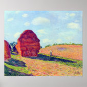 Het stro huurt Alfred Sisley Poster (Voorkant)