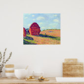 Het stro huurt Alfred Sisley Poster (Keuken)
