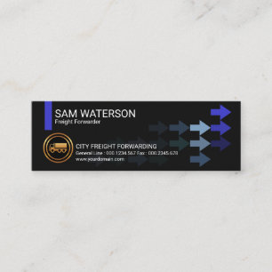 Het stromen Bedrijfs Arrows Freight Forwarders Mini Visitekaartje