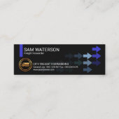 Het stromen Bedrijfs Arrows Freight Forwarders Mini Visitekaartje (Voorkant)