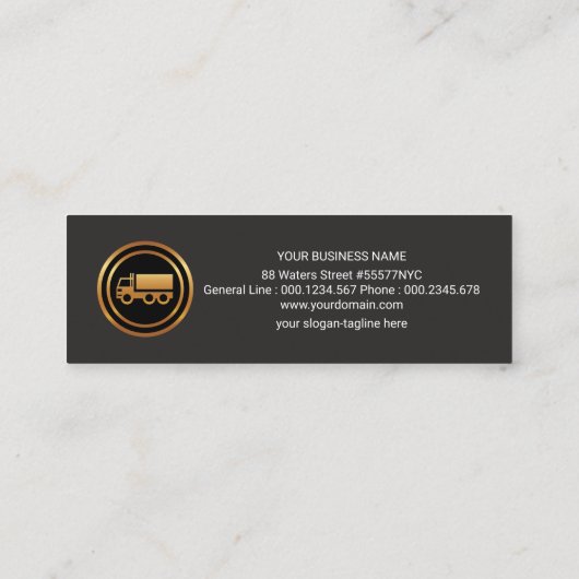 Het stromen Bedrijfs Arrows Freight Forwarders Mini Visitekaartje (Achterkant)