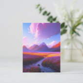 Het stromen door Gebieden van Kleur Briefkaart (Staand voorkant)