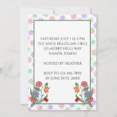 Het stromende Unicorn Roze is een jongen! (bloemen Kaart (Achterkant)