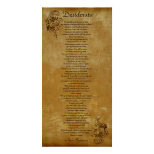 Het stroomgebied van de Desiderata ziet er achterg Poster