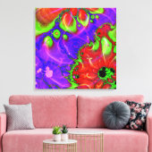 Het stroomt door Gewatteerd Canvas Afdruk (Insitu (Woonkamer))