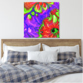 Het stroomt door Gewatteerd Canvas Afdruk (Insitu (Slaapkamer))