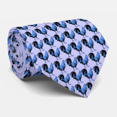 Het Stropdas Blauwe Rooster (Opgerold)